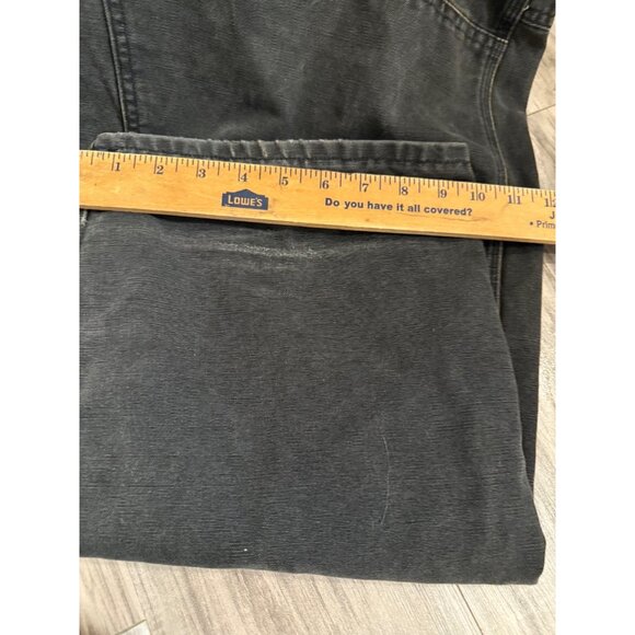 VTG 80s Carhartt Duck Bib Overalls  Durable Cotton Canvas thrashed grunge Read - Picture 4 of 16